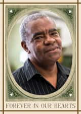 Personalised Sympathy Photo Card created by Hadley Paper Goods Ltd - Classic Thinking Of You/Sympathy Card - Forever In Our Hearts - Funeral