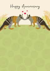 Happy Anniversary - Modern - Animal - Numbat created by Beverley Edge Illustrations
