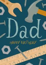 Classic Birthday Card - For Dad - DIY created by The Pattern Press