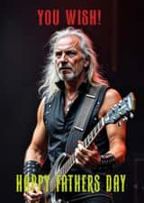Funny Father's Day Card - Old Rocker created by Jon Higham