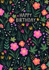 Pretty Birthday Card - Flowers - For Her created by Pablo and Pickle Studio