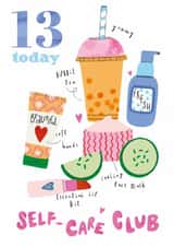 Cute 13th Birthday Card - For Her - Beauty created by GENINE DELAHAYE