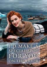 Funny Anniversary/Valentine's Day Card - Titanic - Door created by Shower Thoughts