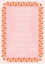 Modern Birthday Card - For Her - Fabulous created by Hey Ves Designs