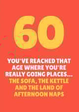 Funny Birthday Card - 60th - Going Places created by Blush & Blossom 