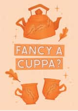 Cute Love And Friendship Card - Fancy A Cuppa? created by Rebekah Hollins