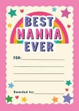 Cute Mother's Day Card - Best Nana Ever created by Helen Richmond