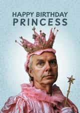 Fun Birthday Card - For Him - Princess created by ellavation studio