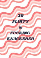 Funny 30th birthday card created by Rachel Prever
