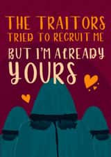 Cute Valentine's Day/Anniversary Card - The Traitors - Recruit created by Mollie & Jo Designs