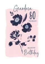 Classic Birthday Card - 80th - For Grandma created by Rebecca Prinn