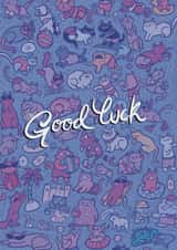 Good luck summer cats created by Nati Chuleta