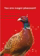 Pheasant Anniversary Card / Valentines Day Card created by Melmade Stationery