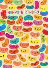 Cute Birthday Card - Jelly Beans - Colourful created by Nicholas Saunders