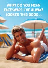 Funny Birthday Card - Beach Doll created by Cards from Designers