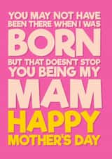 Heartfelt Mother's Day Card - For Step-Mum - You're my Mam created by Blind Faith