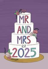 Classic Engagement/Wedding Card - Mr And Mrs - 2025 created by Purva Chawan