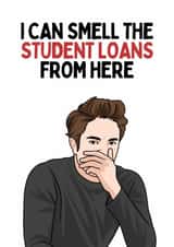 Funny Graduation Card - Edward Cullen Twilight Saga - Student Loans created by Sundiva Designs