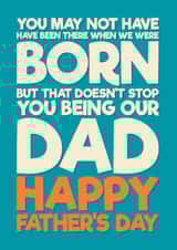 Funny Father’s Day Card - For Step-Dad - From Us created by Blind Faith