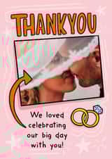 Personalised Thank You Photo Card created by TeePee Creations - Cute Thank You Card - Our Big Day