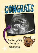 Personalised Pregnancy Photo Card created by TeePee Creations - Cute Pregnancy Card - Grandma To Be