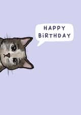Cute Birthday Card - Cat - Happy Birthday created by Sarah Harding