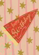 Fun Birthday Card - For Her - Pennant Flag created by Isobel Rose Illustration