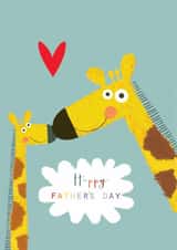 Cute Father's Day Card - Giraffe's - Heart created by Kali Stileman