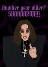 Fun Birthday Card - Ozzy Osbourne - Another Year Older? created by The Queer Store