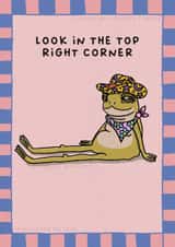 Cute Birthday Card - Frog - Hidden Message created by Sarah Harding