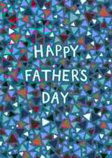 Classic Father's Day Card - Geometric Design created by Pear Tree Press