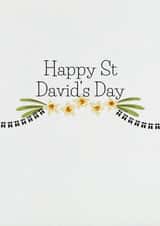 Classic Faith Card - St David's Day - Flowers created by GRA Designs