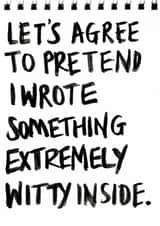 Card for the buyer who can never think of a good greeting created by Tina Bullen