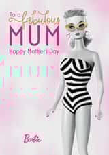 Fabulous Retro Vinatge Barbie Mother’s Day Card for Mum created by Danilo