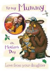 Personalised Mothers Day Photo Card created by Danilo - Personalised Gruffalo Mother's Day Photo Card from Daughter