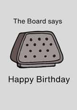 Funny Birthday Card - Severance - The Board created by Joanna