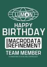 Funny Birthday Card - Severance - Macrodata Refinement created by Designs By Andy