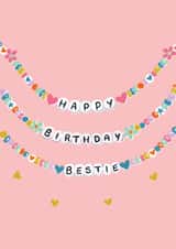 Cute Birthday Card - Best Friend - Friendship Bracelets created by Zoe May Designs