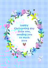 Sweet Christening card for new baby - Sending Love created by Jessica Rachel Sharp