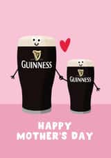 Cute Mother's Day Card - Guinness - Baby Guinness created by Pink Peach Cards