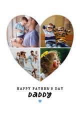 Personalised Father's Day Photo Card created by @hollielonglanddesigns - Classic Father's Day Card - Daddy - Heart Frame