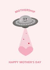 Mother's Day Card for Mum, Cute and Funny Mothership Card. created by Dani White
