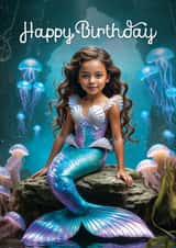 Fun Birthday Card - For Her - Mermaid created by Woody's Design