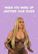 Funny Beyonce Inspired Birthday Card – Perfect for Friends Who Never Age created by GawjusCards