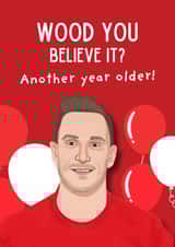 Punny Birthday Card - Chris Wood - Pun created by Original Fox Cards