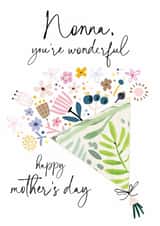 Traditional Mother's Day Card - Nonna - Floral Bouquet created by Katie Phythian Design