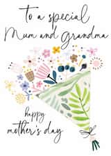 Traditional Mother's Day Card - Mum And Grandma - Floral Bouquet created by Katie Phythian Design