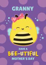 Cute Squishmallows Bee Mother’s Day Card for Granny created by Danilo