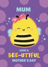 Cute Squishmallows Bee Mother’s Day Card for Mum created by Danilo