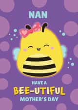 Cute Squishmallows Bee Mother’s Day Card for Nan created by Danilo